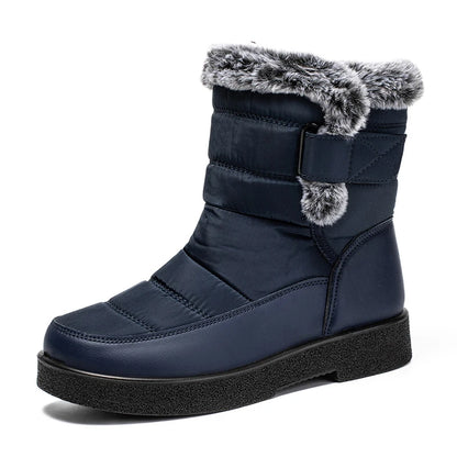 Women's Waterproof Snow Boots with Faux Fur Lining