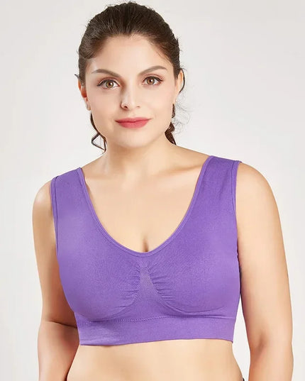 Seamless Women's Push-Up Wireless Bra with Removable Padding
