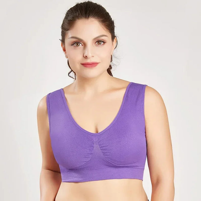 Seamless Women's Push-Up Wireless Bra with Removable Padding