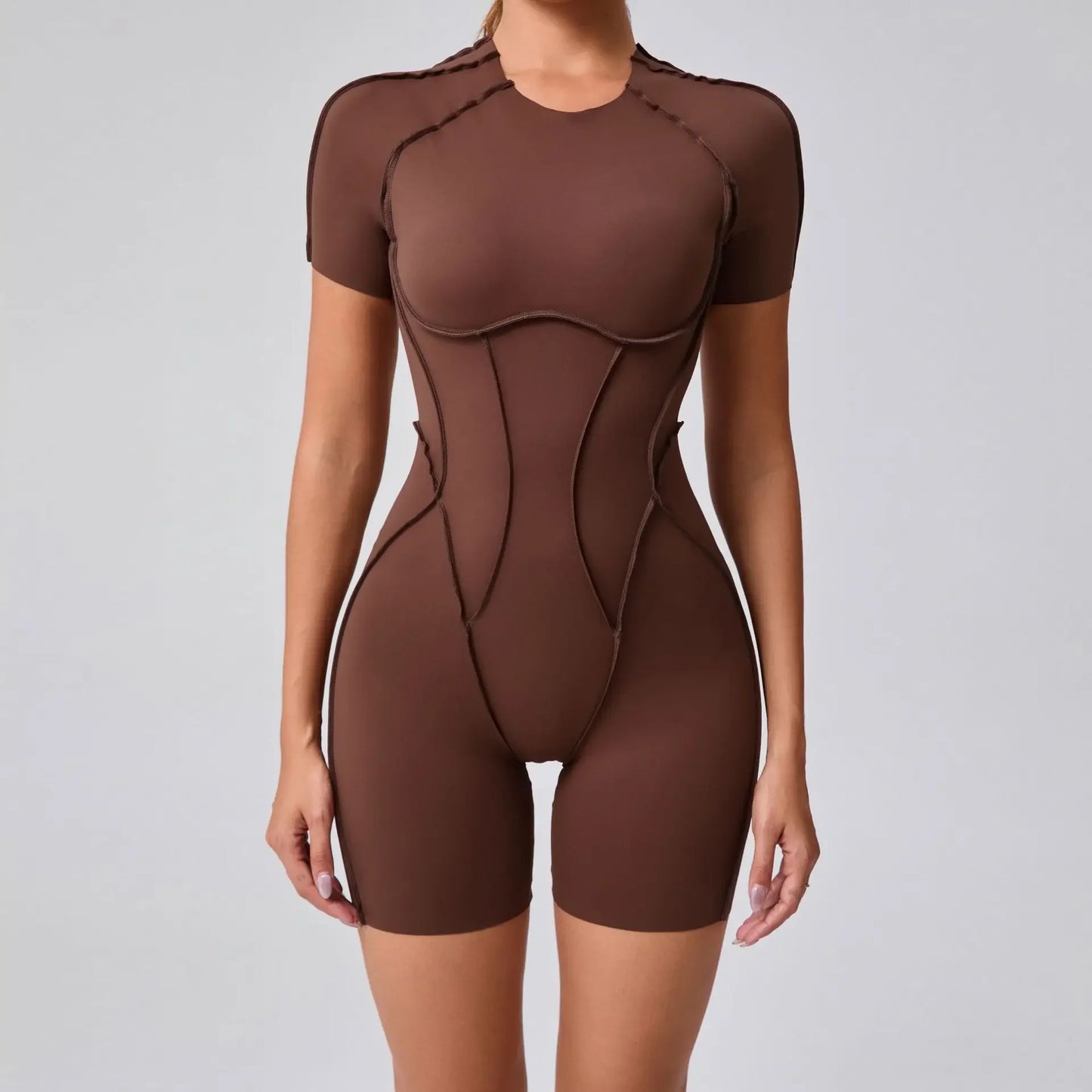 Women's Short Sports Jumpsuit - Gym & Workout Jumpsuit for Women