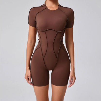 Women's Short Sports Jumpsuit - Gym & Workout Jumpsuit for Women