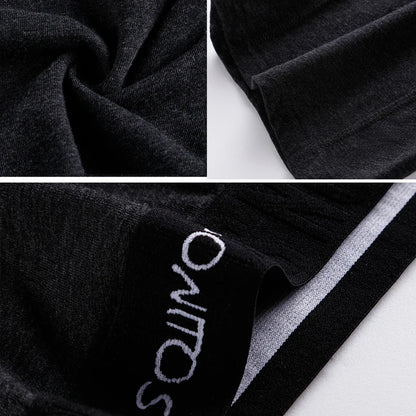 Men's Cotton Long Boxers – Set of 4 Trunks, Comfortable & Breathable Underwear