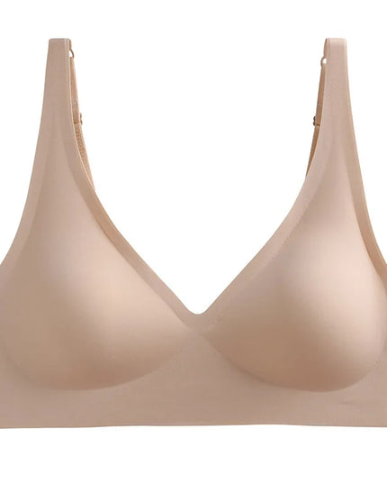 Women's Seamless Wireless Push-Up Bra with Padded Support