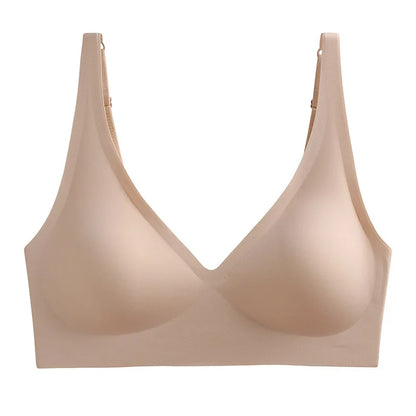 Women's Seamless Wireless Push-Up Bra with Padded Support