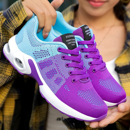 Women's Air Cushion Running Sneakers - Soft Bottom Active Wear