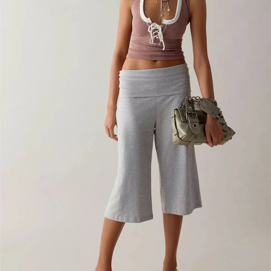 Women’s Capri Pants with Elastic Waist