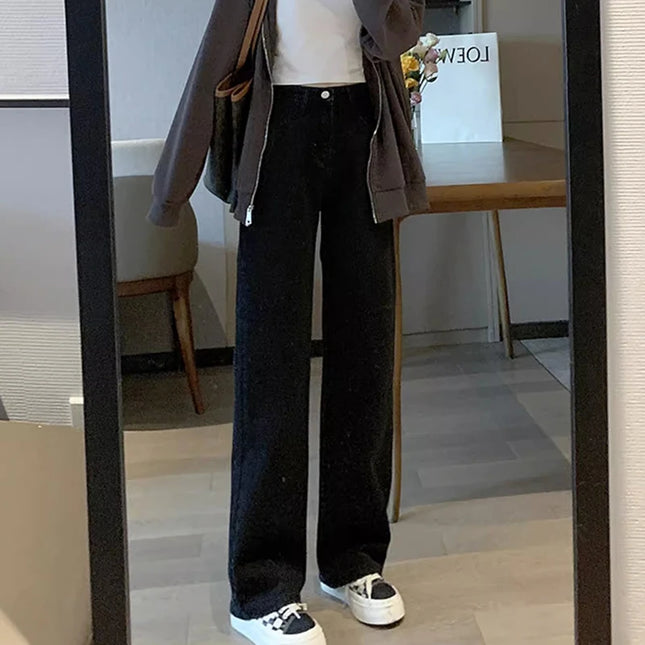 Vintage Women's Wide-Leg High-Waist Pants