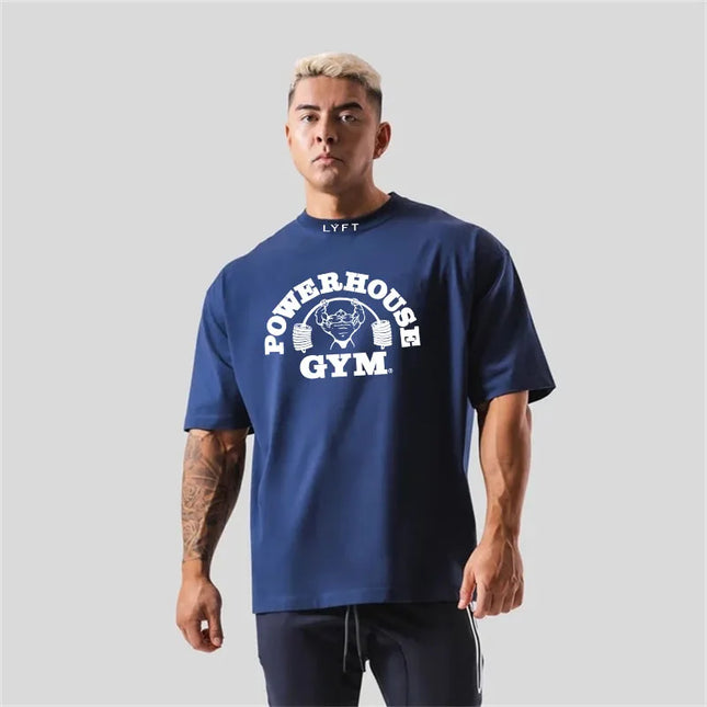 Power Gym Cotton Sports T-Shirt for Men – Loose Fit