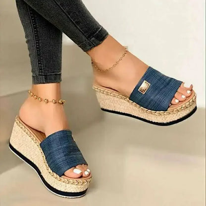 Women's Wedge Sandals with Platform Heels