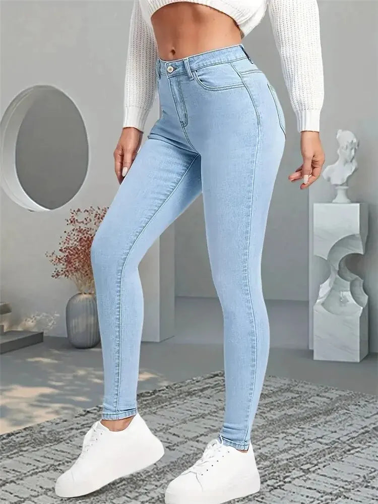 Women’s Stretch Skinny Jeans - Slim Fit Pencil & Straight Leg