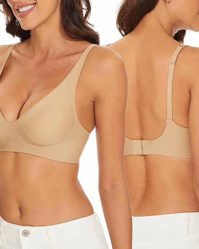 Women's Seamless Wireless Push-Up Bra with Padded Support