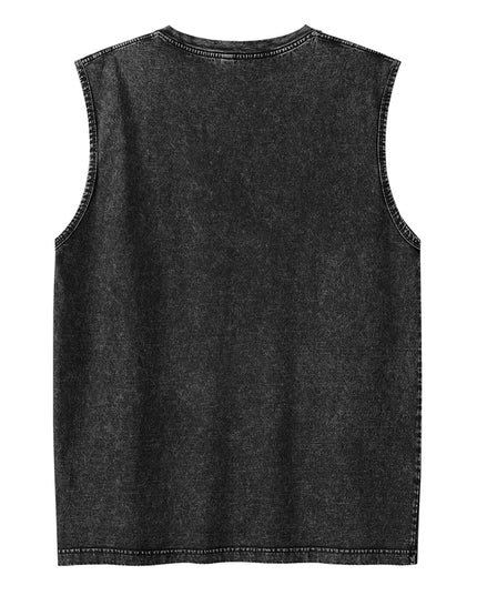 Men's Loose-Fit Cotton Tank Tops - Breathable Summer Sleeveless Vest for Men