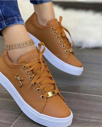 Women's Breathable Flat Sneakers with Soft Sole