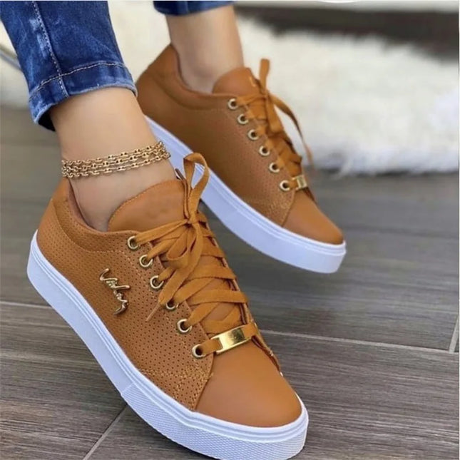 Women's Breathable Flat Sneakers with Soft Sole