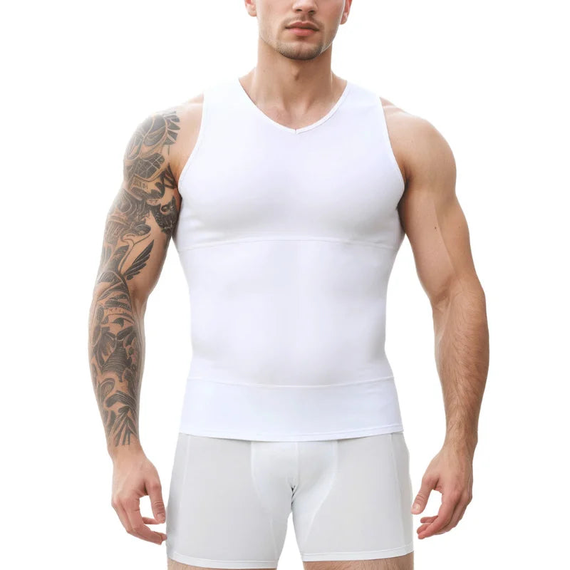 Men's Slim Fit V-Neck Shapewear Vest