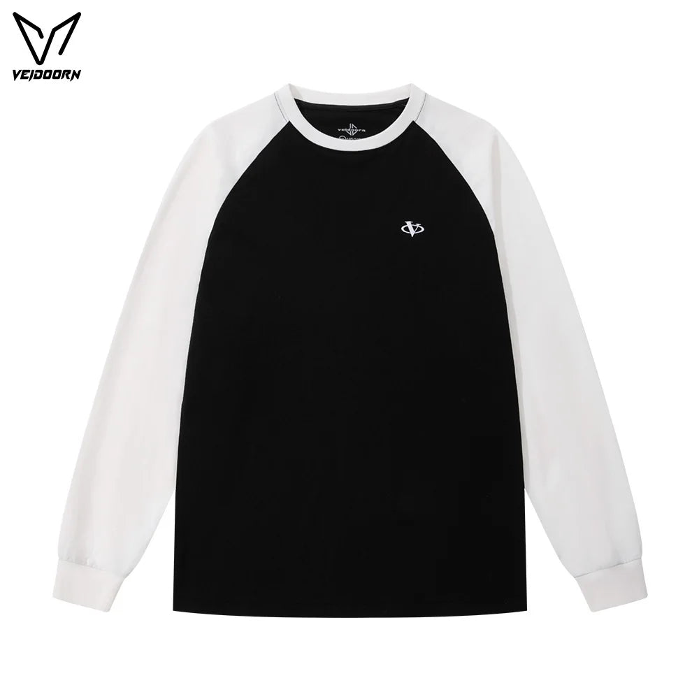 Men's Long Sleeve Casual Sweater with Raglan Sleeves