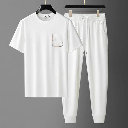 Men's 2-Piece T-Shirt and Drawstring Sweatpants Set