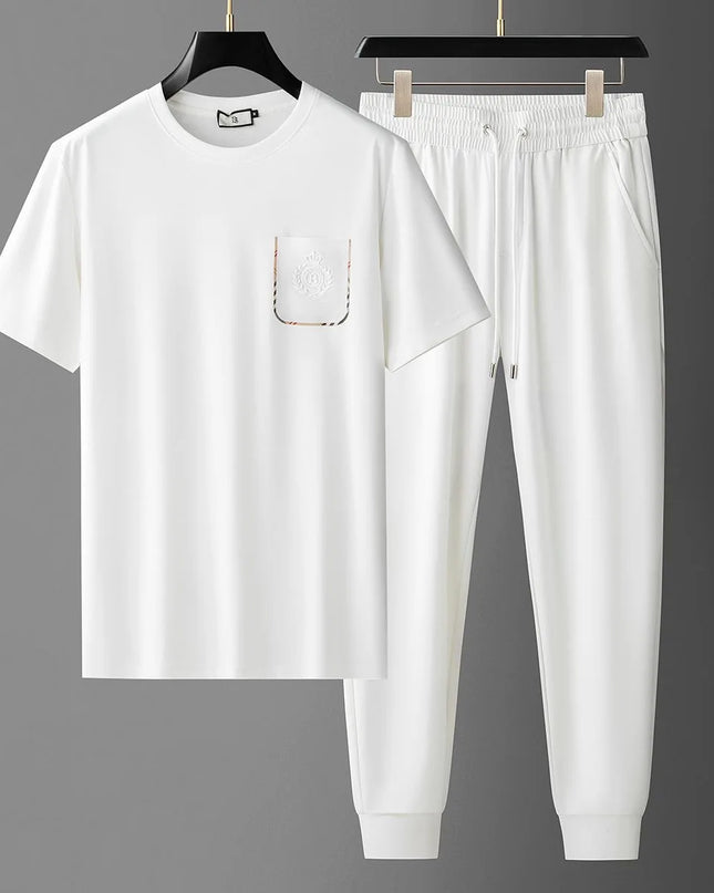 Men's 2-Piece T-Shirt and Drawstring Sweatpants Set