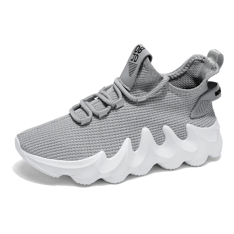 Men's Breathable High Top Lace-Up Sneakers - Various Colors