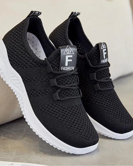 Women's Lightweight Breathable Mesh Running Shoes with Soft Bottom Comfort