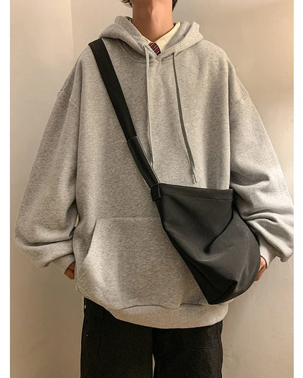Men's Oversized Hoodie - Loose Fit Hooded Sweatshirt for Men
