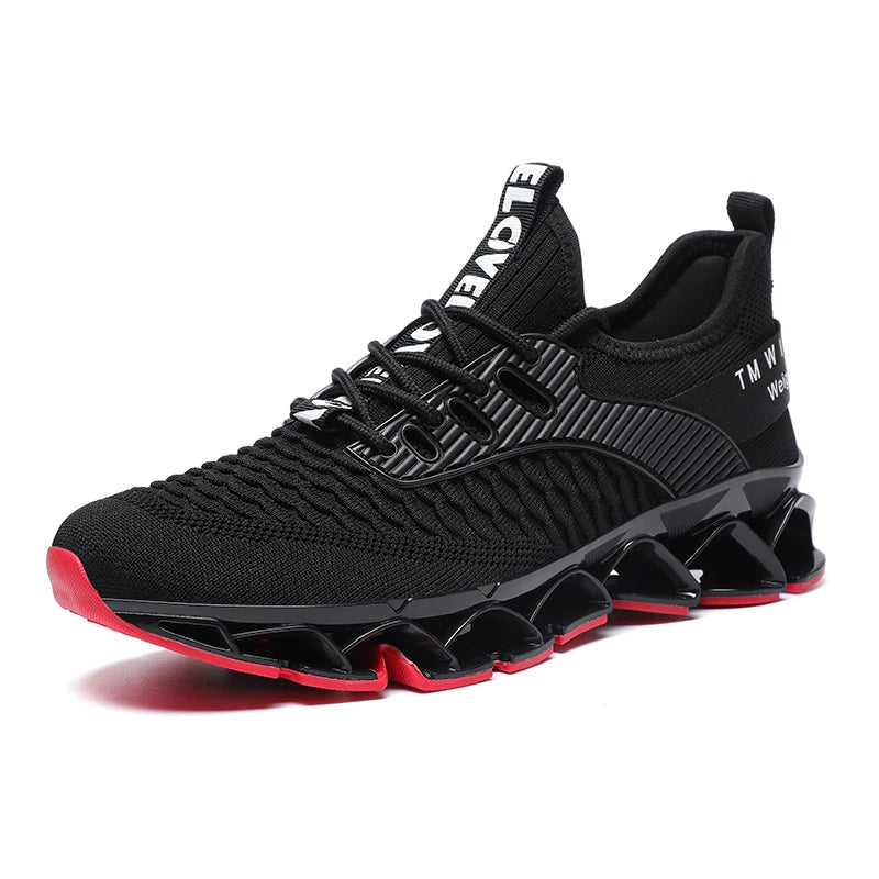 Men's Breathable Soft-Soled Lace-Up Sneakers - Comfortable & Lightweight Athletic Shoes for Men