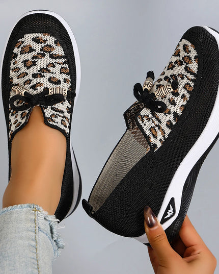 Women's Breathable Mesh Flat Casual Sneakers - Lightweight Comfortable Flat Shoes for Women