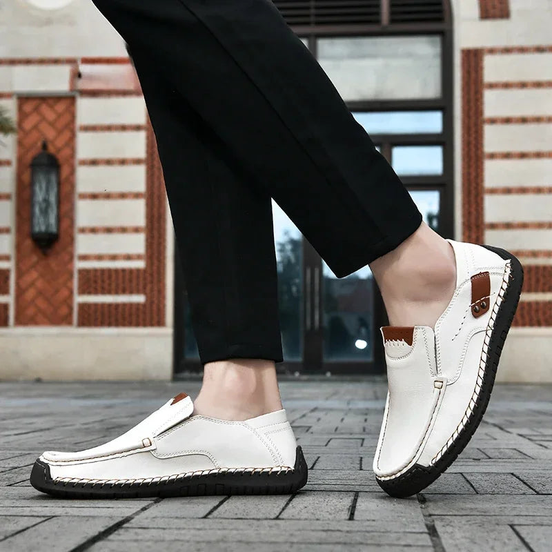 Men's Casual Slip-On Faux Leather Shoes - Various Colors