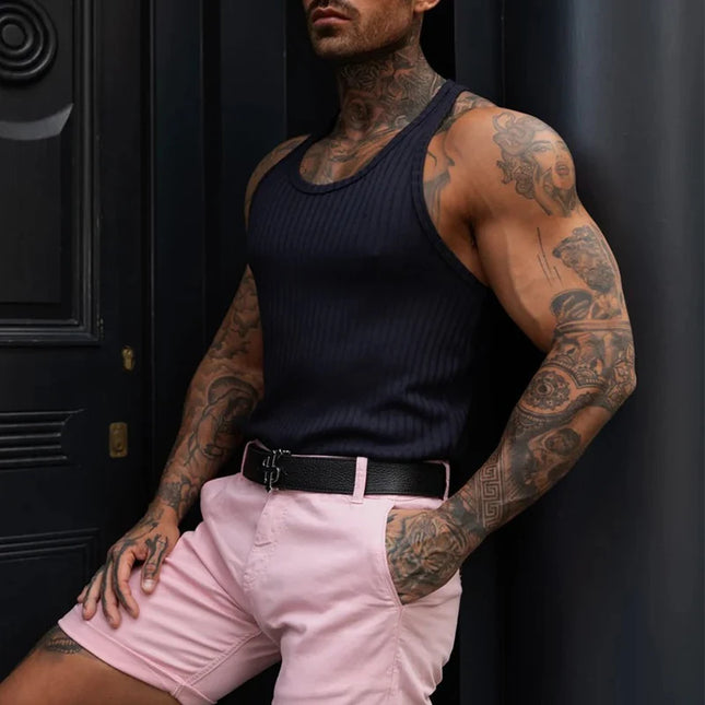 Men's Slim Ribbed Tank Top