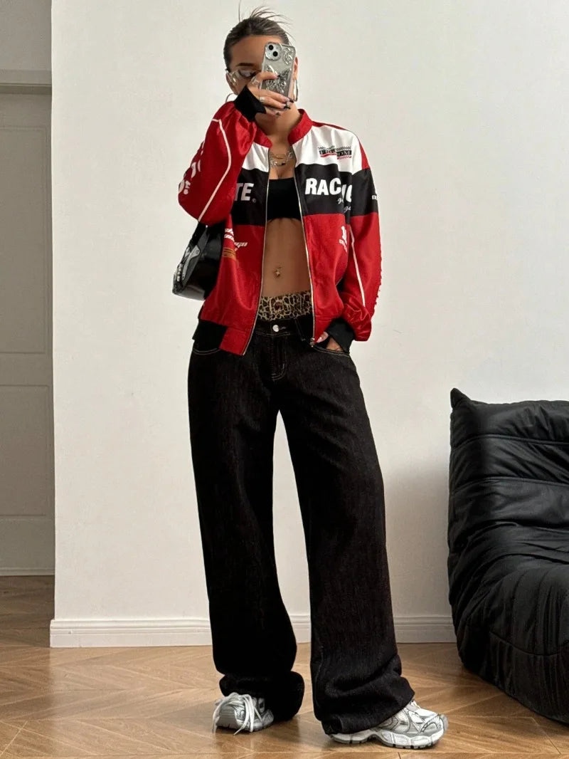 Women's Racer Jacket - Stylish & Lightweight Women's Bomber Jacket