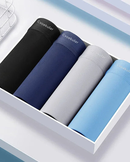 4- 8Pack Men's Ice Silk Thin Boxer Briefs - Various Color Combinations