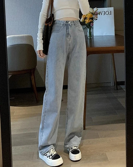 Vintage Women's Wide-Leg High-Waist Pants