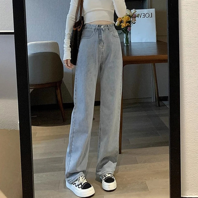 Vintage Women's Wide-Leg High-Waist Pants