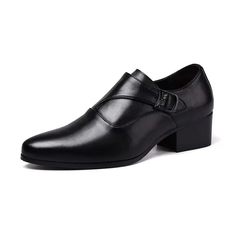 Men's Genuine Leather Dress Shoes – Pointed Toe Leather Shoes for Men