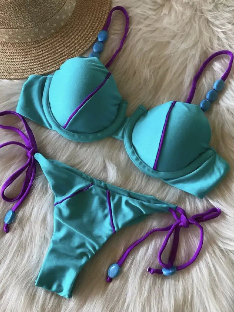 Women's Two-Piece Push-Up Bikini Set 
