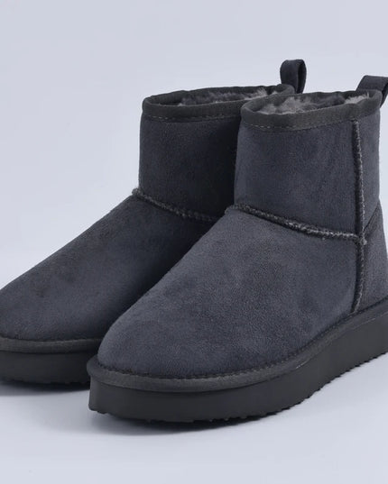 Women's Memory Foam Ankle Faux Suede Winter Warm Boots