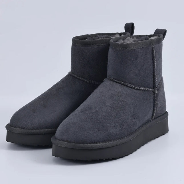 Women's Memory Foam Ankle Faux Suede Winter Warm Boots