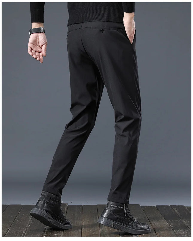 Men's High-Quality Elastic Breathable Trousers - Various Colors