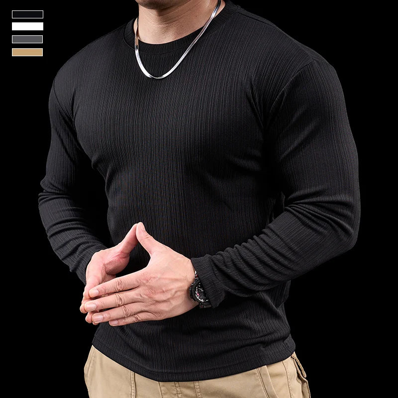Men's Slim Fit Long Sleeve Sweater