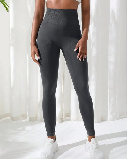 Women's Seamless High-Waist Stretch Fitness Leggings