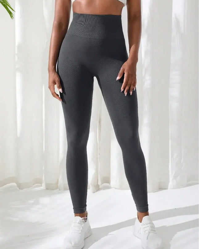 Women's Seamless High-Waist Stretch Fitness Leggings