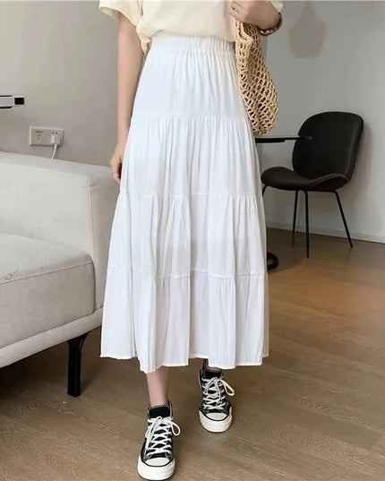 High-Waisted Long Skirt for Women
