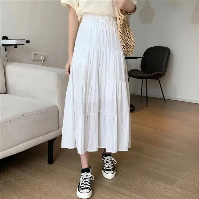 High-Waisted Long Skirt for Women