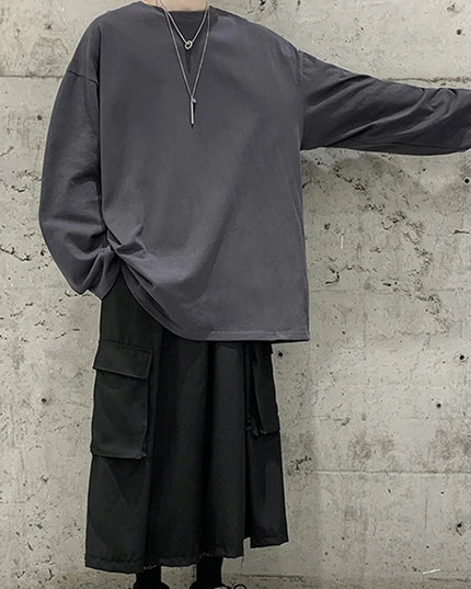 Men's Loose Fit Long Sleeve Casual Sweatshirt