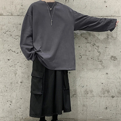 Men's Loose Fit Long Sleeve Casual Sweatshirt