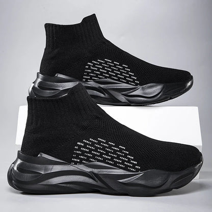 Unisex Breathable Lightweight Non-Slip Sneakers with Thick Sole