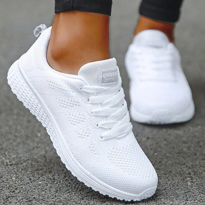 Womens Lightweight  Athletic Sneakers - Breathable Material-Various Colors