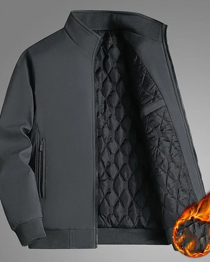 Men's Thick Stand Collar Waterproof Winter Jacket