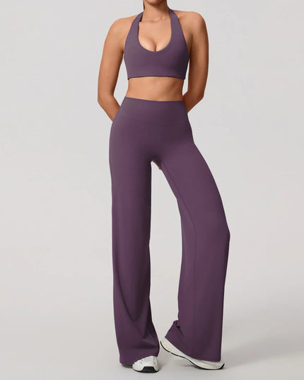 Women's Moisture-Wicking Athletic Set – Sports Bra and Pants Combo