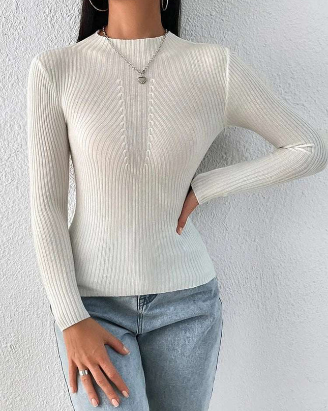 Women's Slim Fit Long Sleeve Turtleneck Sweater